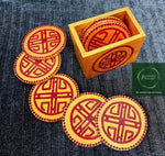 Coaster Set (Set of 8, Traditional Chinese Look)