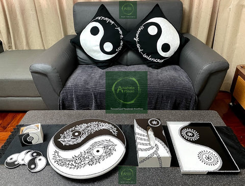 Living Room Set (Yin and Yang series ) This set can be customized per your theme.
