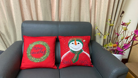 Hand Painted Pillow Covers (Christmas Special)